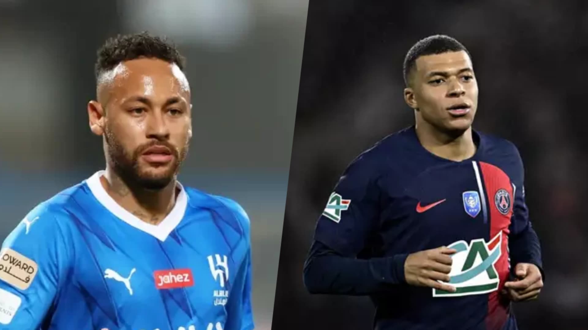 Neymar e Mbappé dentro de campo