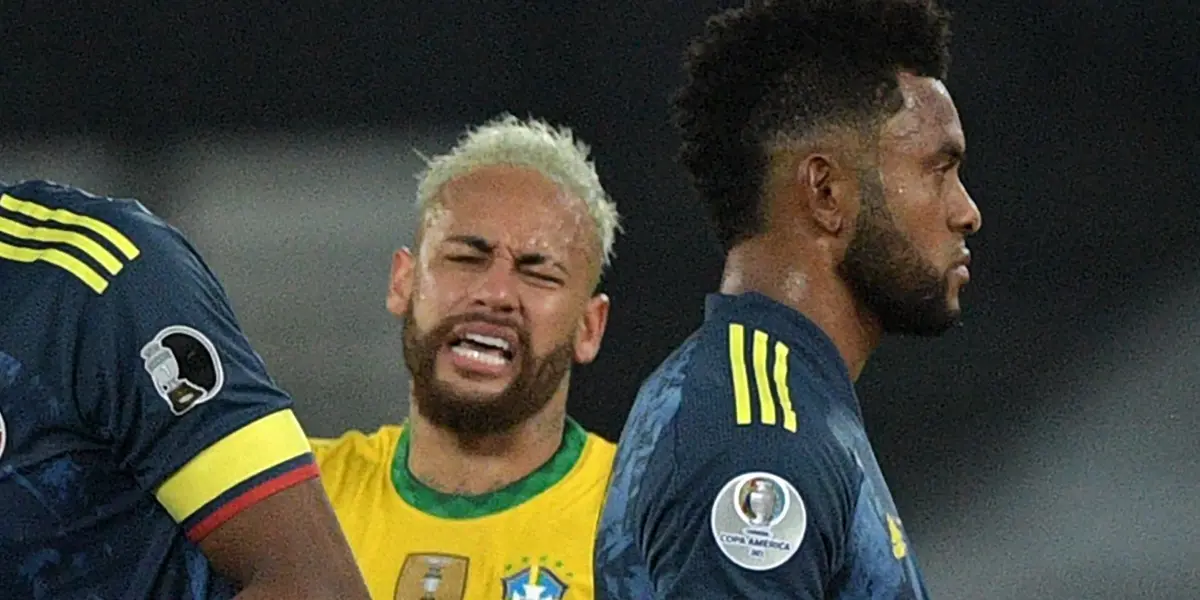 Neymar e Miguel Borja quase trocaram socos ao final do duelo