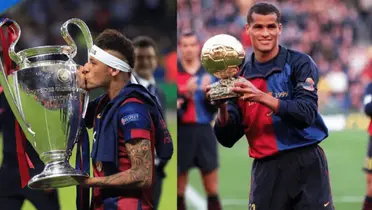 Neymar e Rivaldo foram ídolos no Barcelona