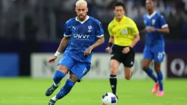 Neymar em ação pelo Al-Hilal