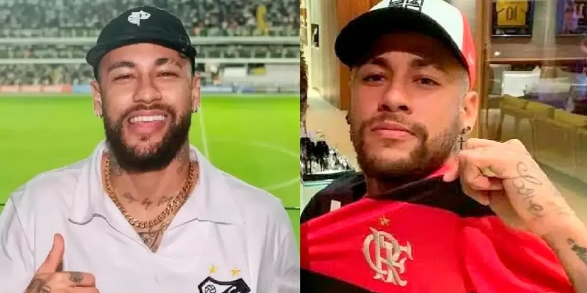Neymar entre Santos e Flamengo