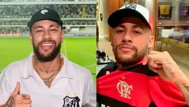Neymar entre Santos e Flamengo