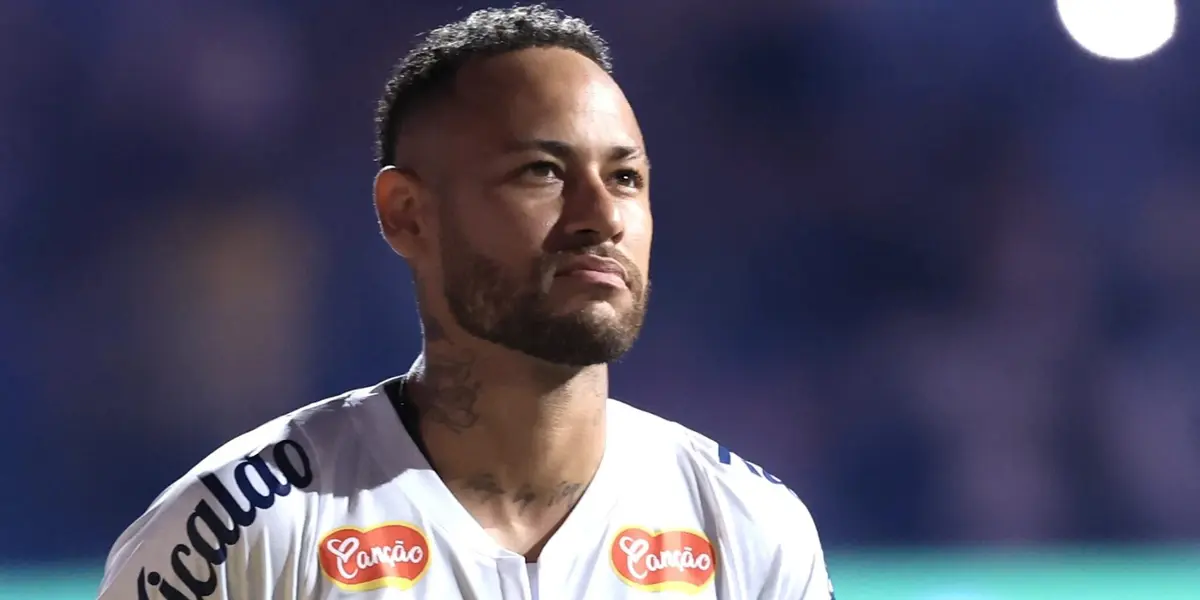 Neymar fala após eliminação no Paulistão (Foto: Santos)