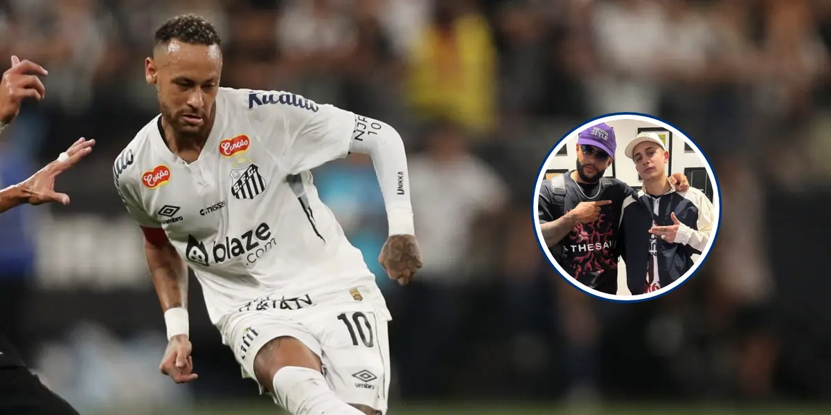 Neymar manda recado para a torcida do Corinthians (Foto: Santos)