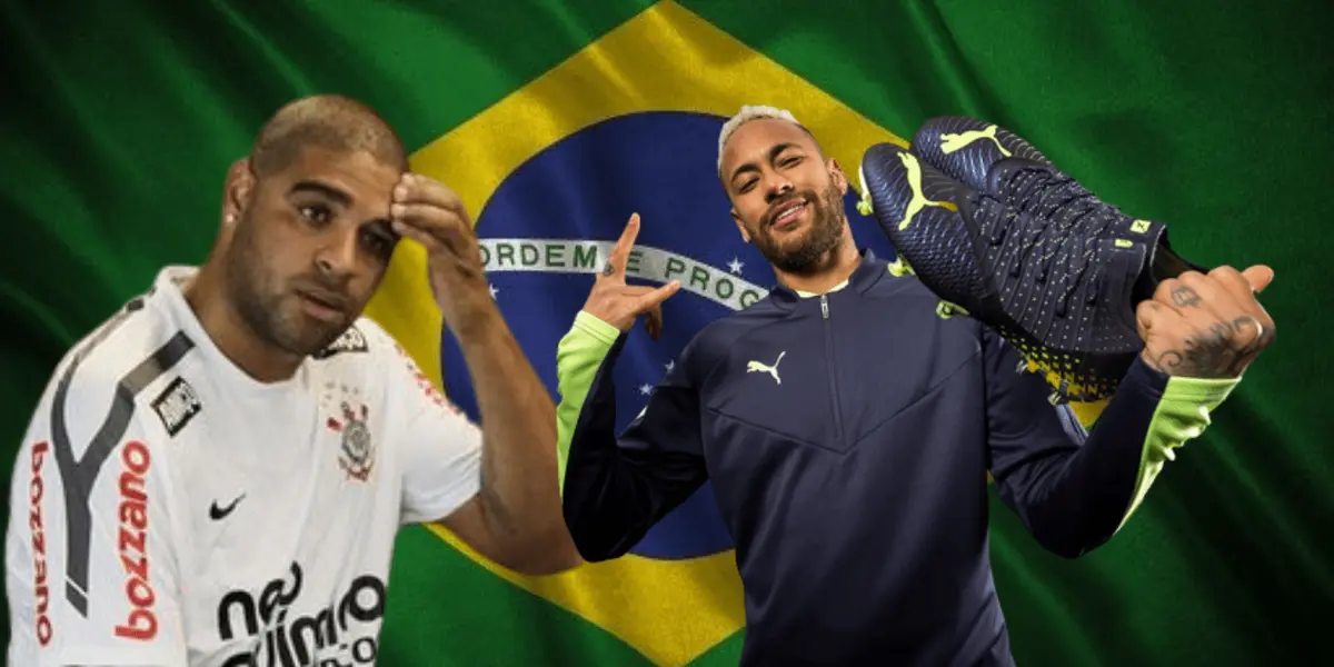 Neymar possui um dos melhores contratos do mundo, mas quanto será que a Adidas paga para Adriano?