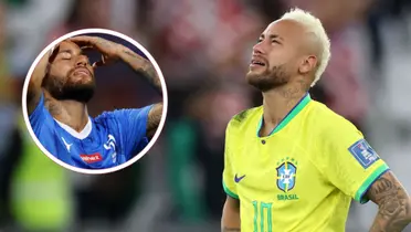 Neymar se lamentando pelo Al-Hilal e chorando pela Seleção Brasileira