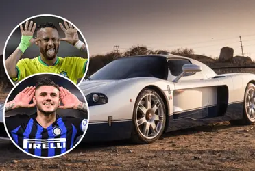 Neymar tem uma coleção de carros de luxo, mas Icardi é dono do mais caro veículo