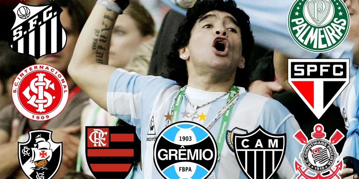 No aniversário de falecimento de Diego Maradona, somente um clube brasileiro se lembrou de homenagem para a lenda do futebol