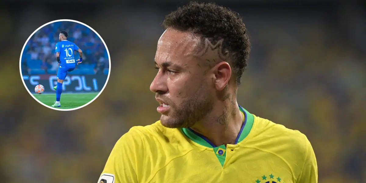 No momento, Neymar apenas se recupera de lesão no joelho