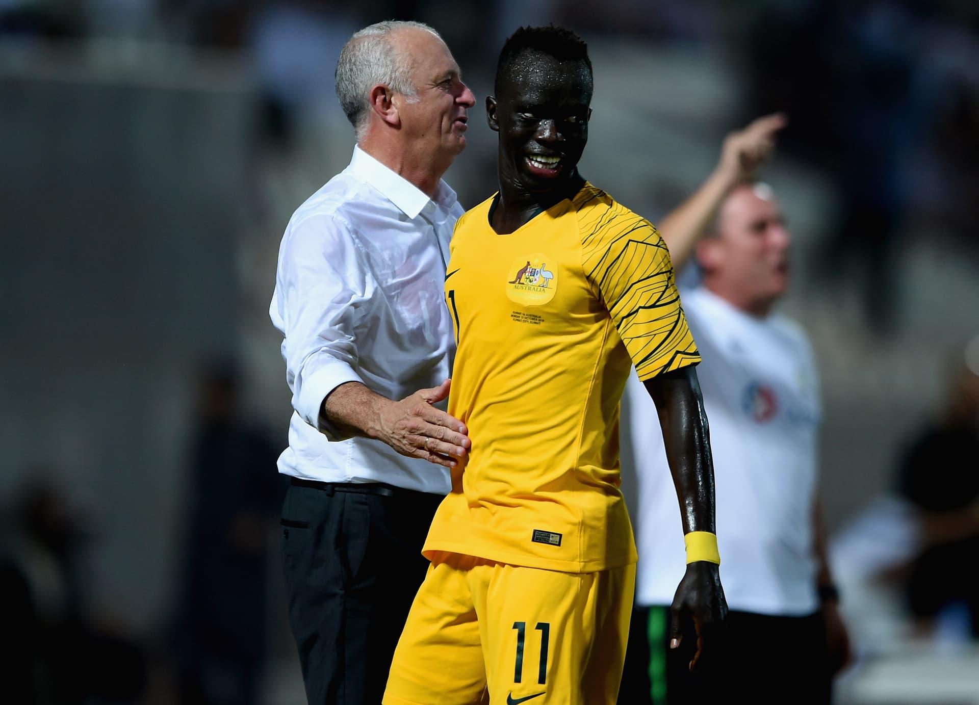 O ala, nascido em um campo de refugiados no Quênia, marcou o último gol da Austrália contra o Peru pela passagem para o Catar 2022. O jogador garantiu que seu pênalti serviu de agradecimento ao país oceânico.