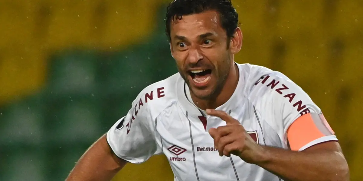 O artilheiro Fred perdeu o controle no clássico