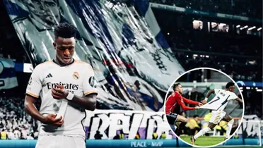 O atacante foi destaque na partida e eleito o melhor jogador em campo