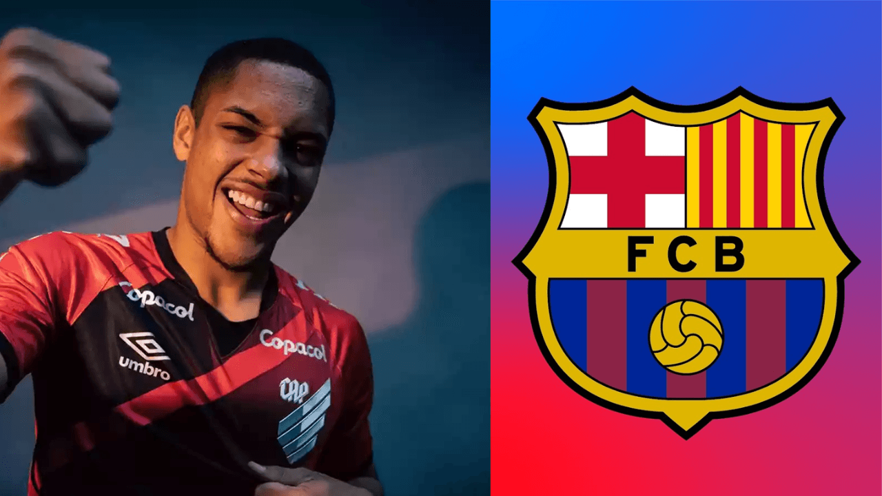 O atacante segue na mira do Barça e deve fechar na próxima janela