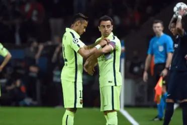 O brasileiro e o atual técnico do Barça tiveram um atrito durante festa do título da Champions League