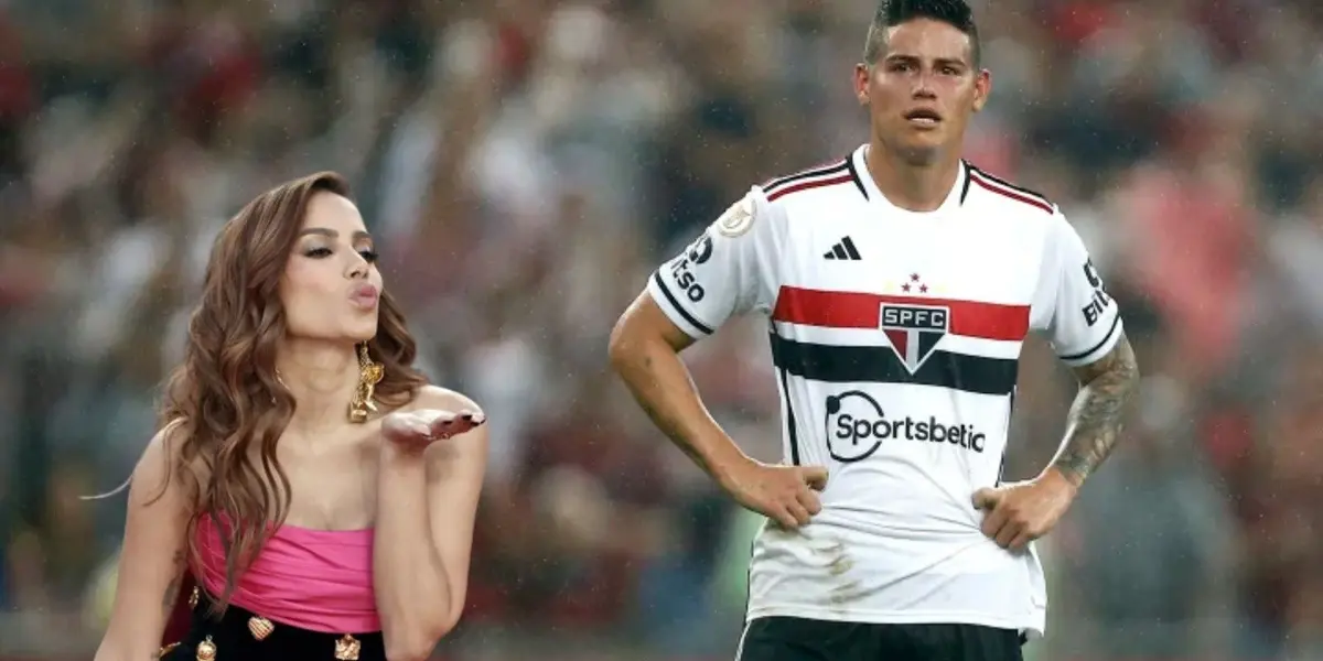 O colombiano do São Paulo postou uma foto com seu filho e a cantora brasileira reagiu, o que aumentou os rumores de um affair entre os dois