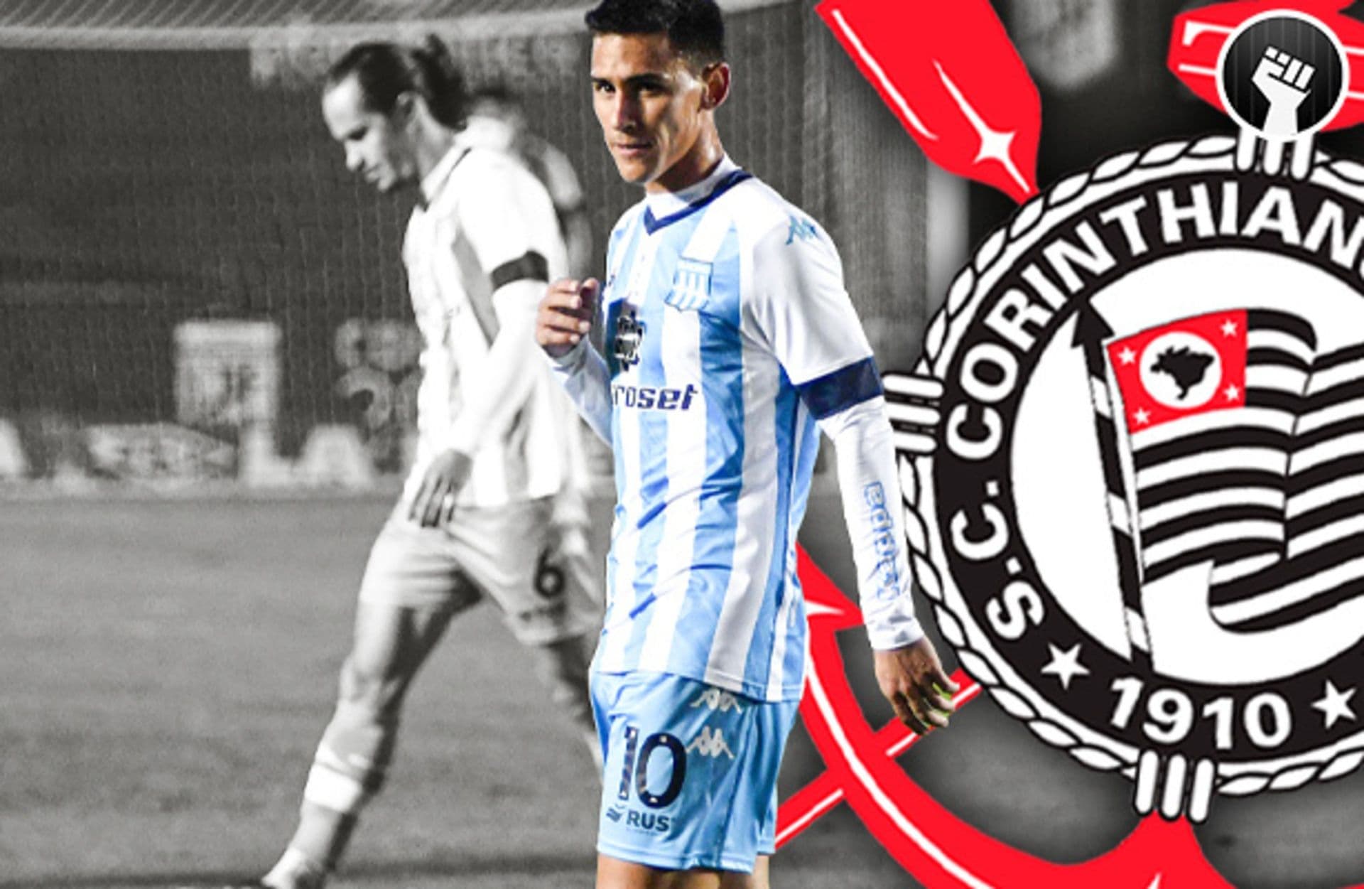 O Corinthians anunciou a assinatura de um pré-contrato com o meio-campista paraguaio Matías Rojas, que não renovará seu vínculo com o Racing
