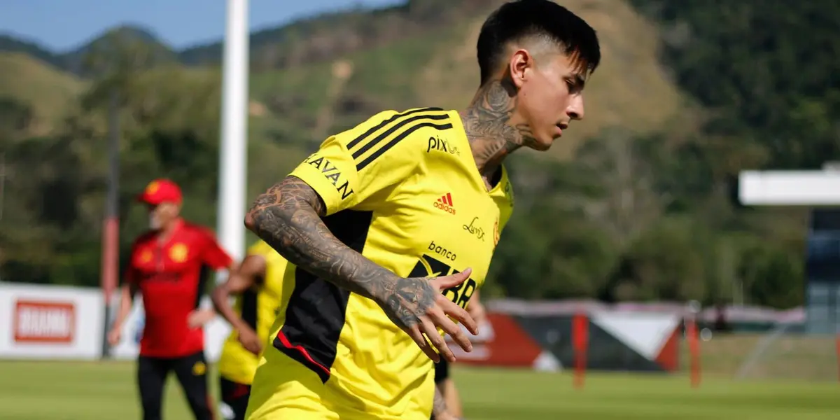 O DT do Mengão, Dorival Júnior, acha que o meio-campista chileno ainda tem que somar mais minutos nos treinos