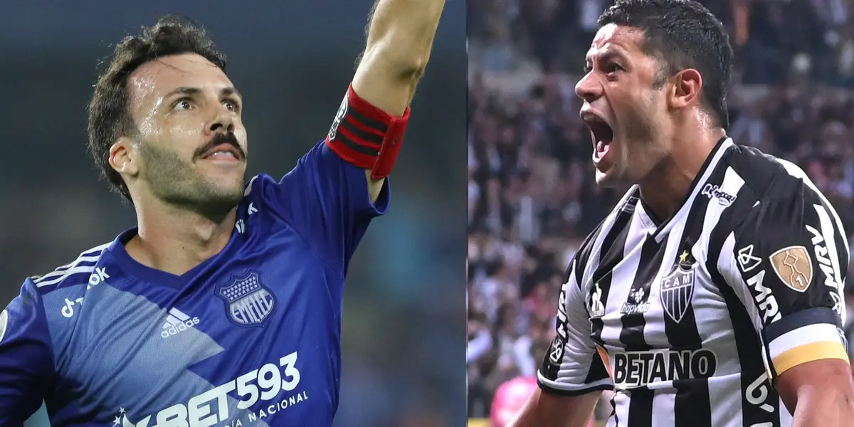 O Emelec oitavos de final da Copa Libertadores contra o Mineiro.