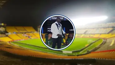 O estilo do treinador do Barcelona de Guayaquil (Foto: Barcelona de Guayaquil e Conmebol)