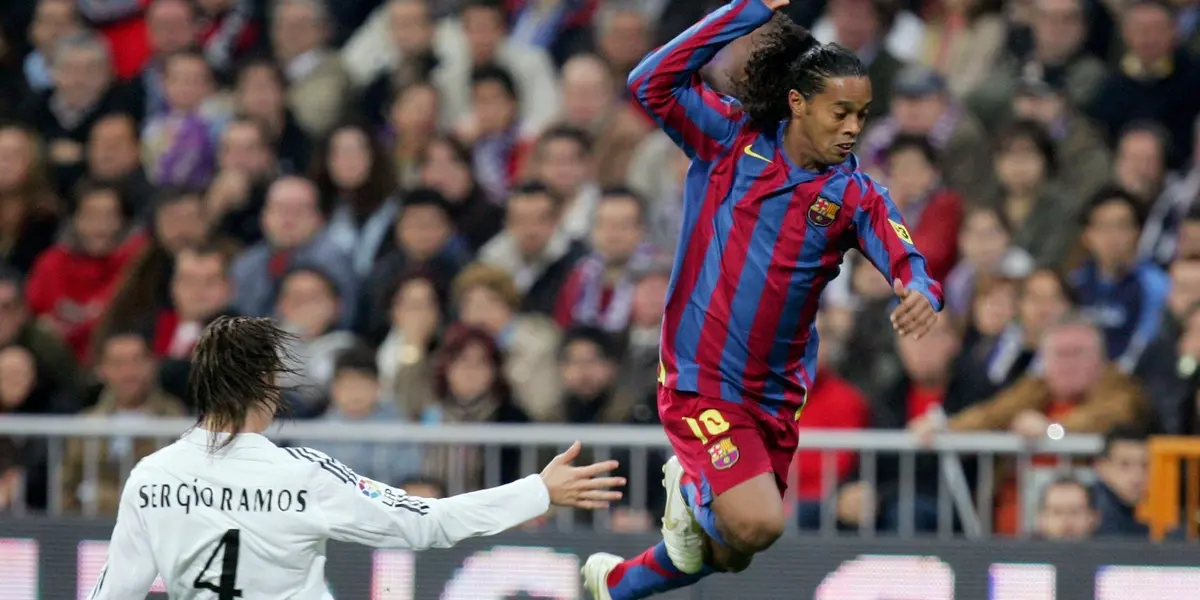 O ex-futebolista brasileiro publicou uma foto dos dois em um ‘Clássico’ em que o espanhol passou ma