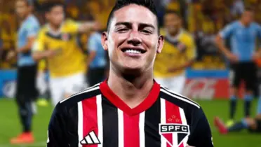 O jogador foi companheiro do astro do São Paulo, James Rodríguez