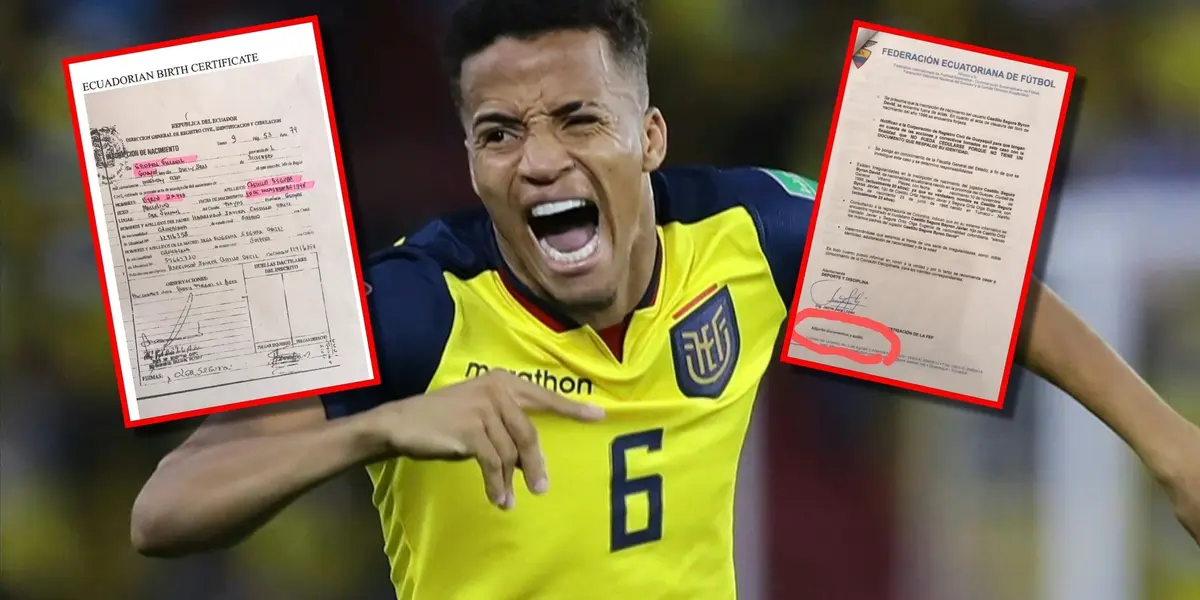 O jornal britânico publicou nesta segunda feira documentos e áudios em que o jogador dá detalhes de sua verdadeira origem, situação que complicaria a seleção equatoriana para a Copa do Mundo.