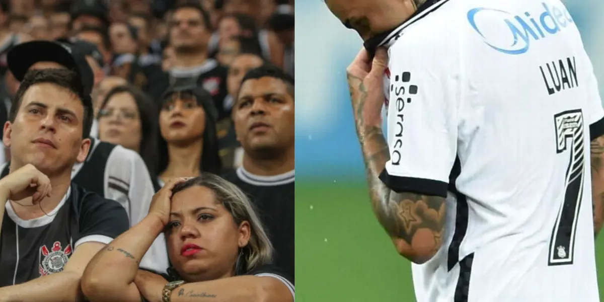 O meia Luan, do Corinthians, foi alvo de agressão por parte de torcedores do clube durante a madrugada desta terça-feira, em um motel