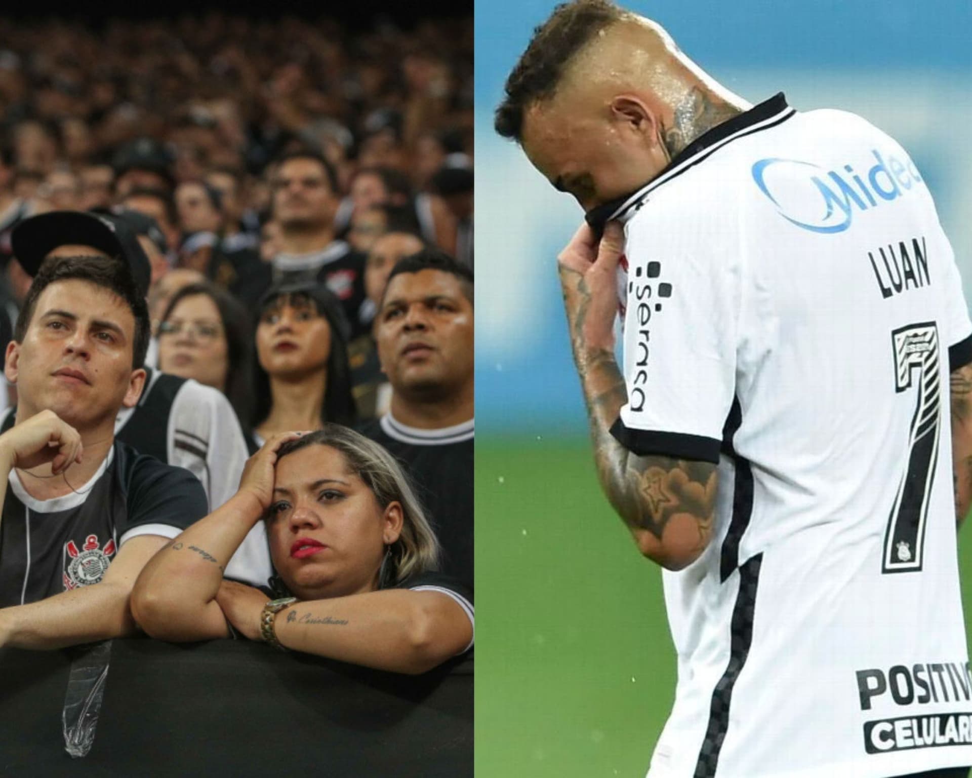O meia Luan, do Corinthians, foi alvo de agressão por parte de torcedores do clube durante a madrugada desta terça-feira, em um motel