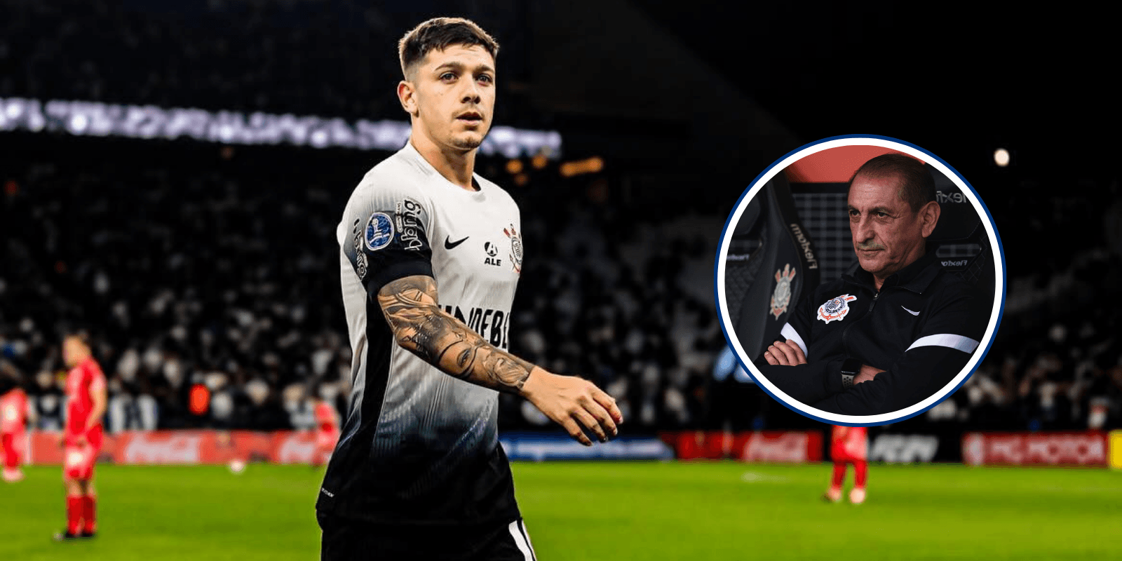 O pedido de Garro a Ramón Diaz (Foto: Corinthians)