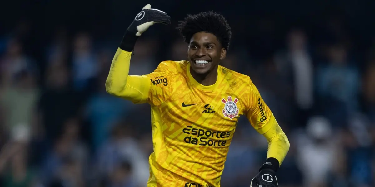 O que Hugo Souza fala após vencer o Paulistão (Foto: Corinthians)