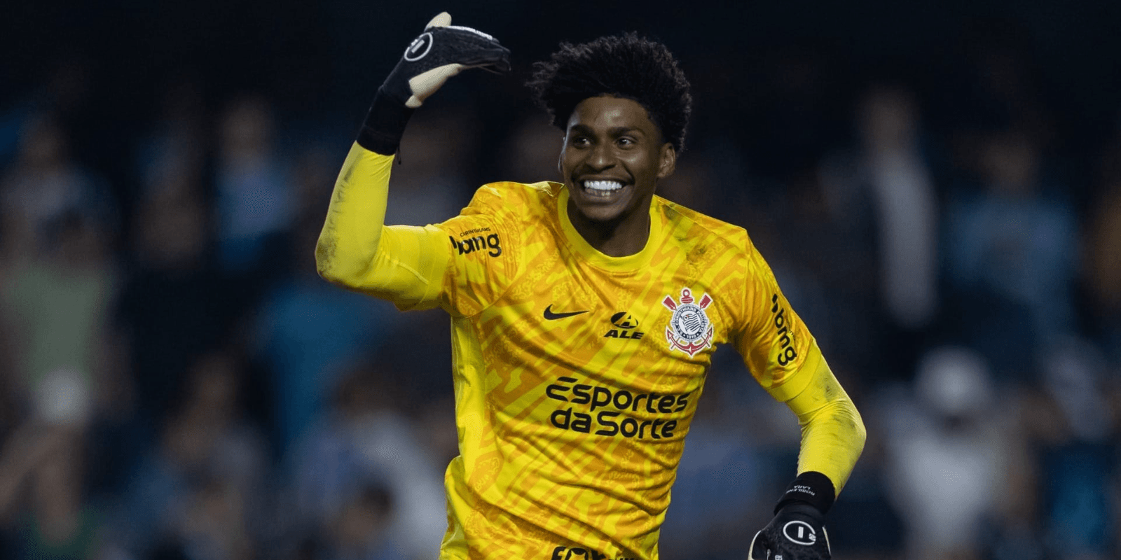 O que Hugo Souza fala após vencer o Paulistão (Foto: Corinthians)