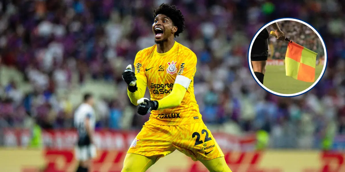 O que Hugo Souza falou sobre a arbitragem (Foto: Corinthians)