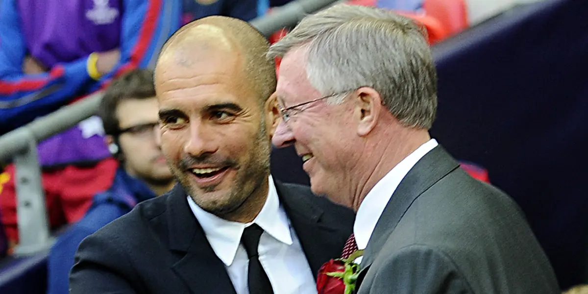 O técnico do Manchester City alcançou 30 títulos e está perto de 48 troféus de carreira Alex Ferguson, ex-estrategista do Manchester United