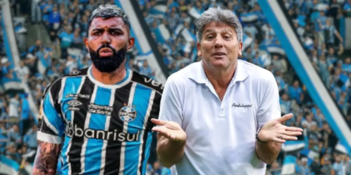 O treinador conversou com jornalistas após o jogo do Grêmio