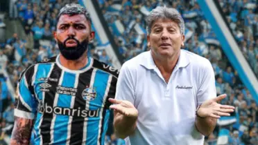 O treinador conversou com jornalistas após o jogo do Grêmio
