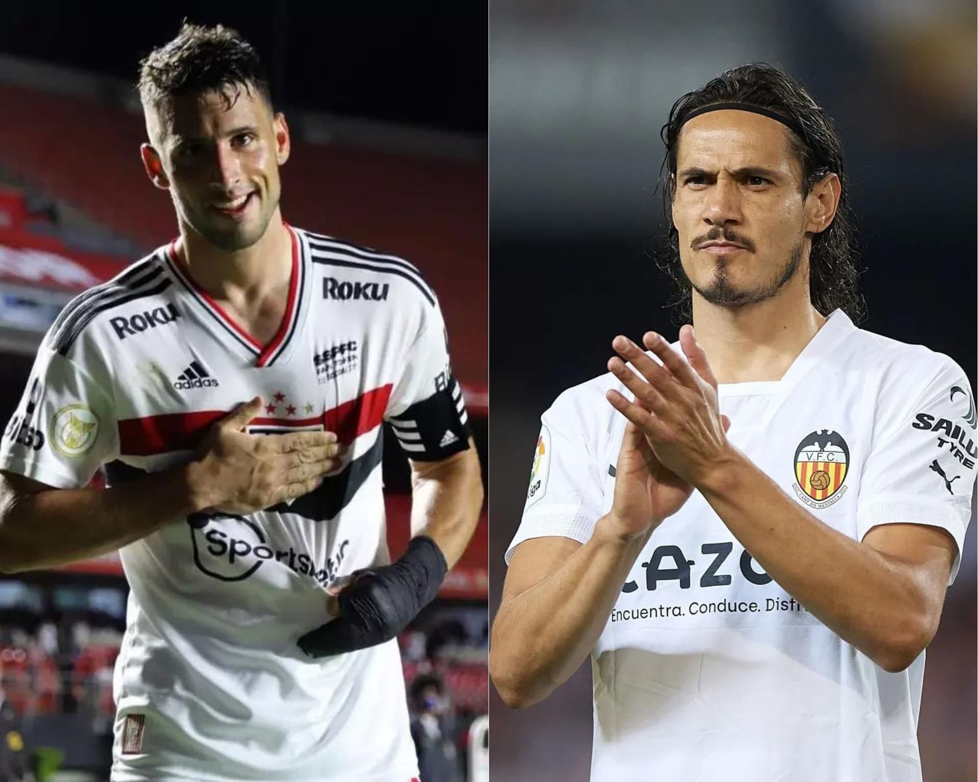 O uruguaio Edinson Cavani, atual jogador do Valencia, pode se juntar ao São Paulo Futebol Clube, segundo especulações recentes