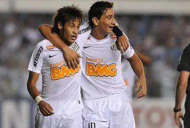 Os dois fizeram história com a camisa do Santos