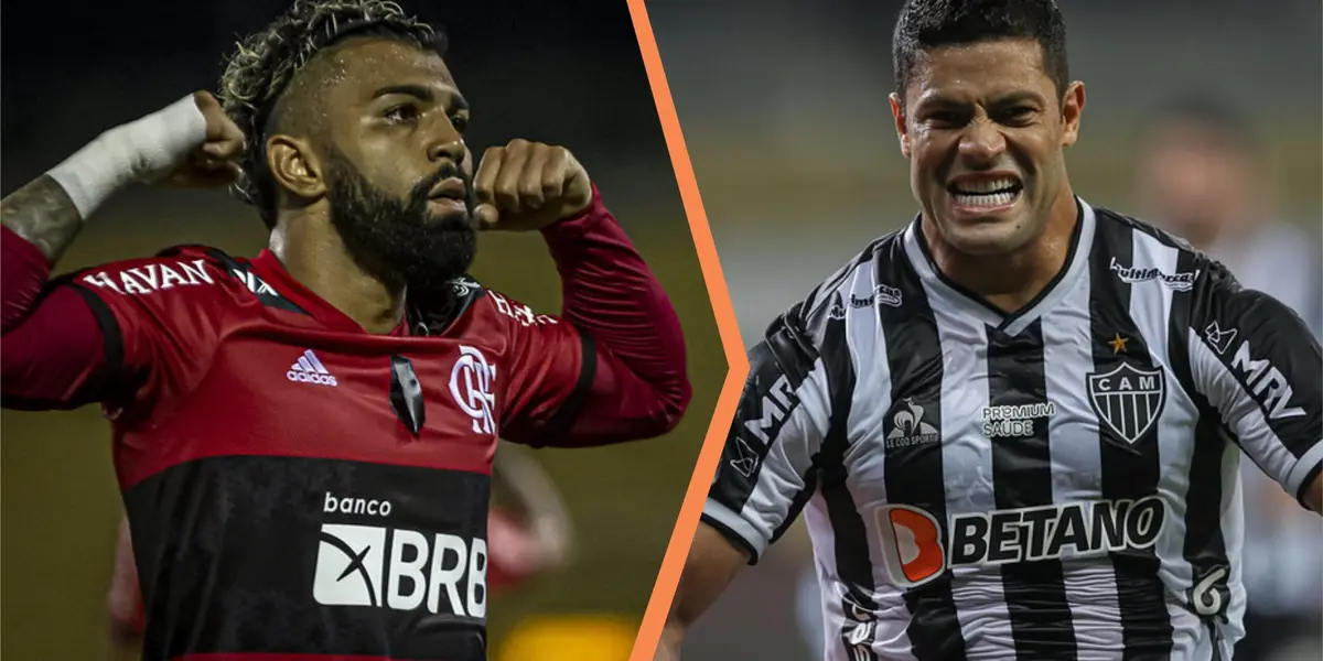 Os dois principais jogadores de Galo e Flamengo refletem a rivalidade histórica entre as equipes