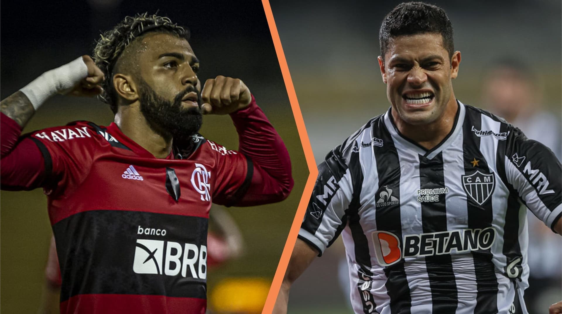 Os dois principais jogadores de Galo e Flamengo refletem a rivalidade histórica entre as equipes