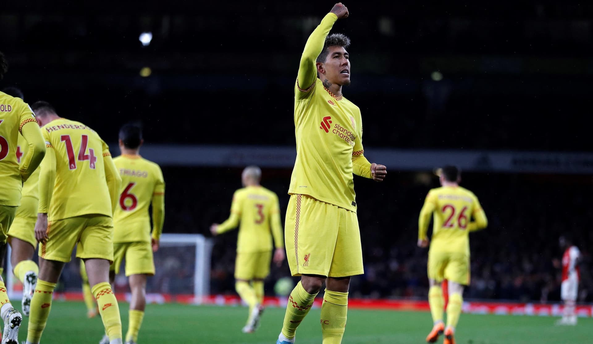 Os "reds" ganharam ao Arsenal pela 3ª vez na temporada
