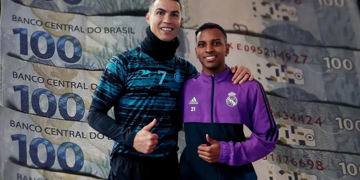 Os salários de Cristiano Ronaldo e Rodrygo