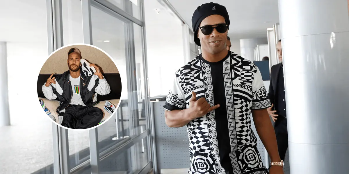 Os tênis usados por Ronaldinho e Neymar