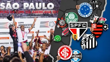 Os times brasileiros com mais títulos em torneios internacionais / X