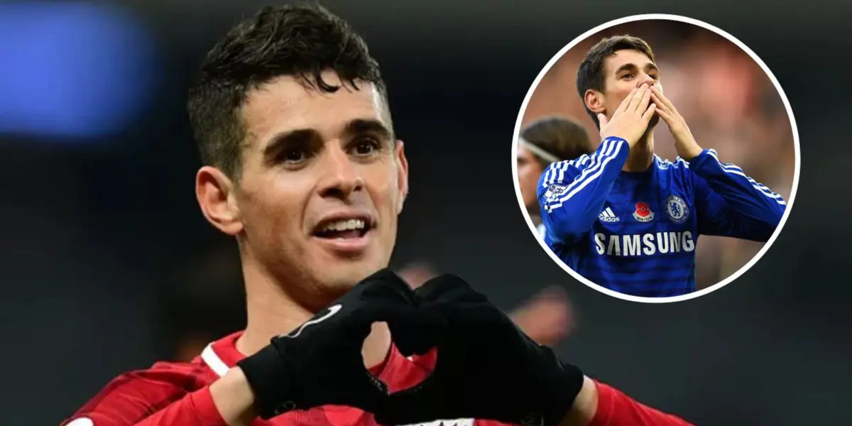 Oscar em ação pelo Shangai Porte e Chelsea