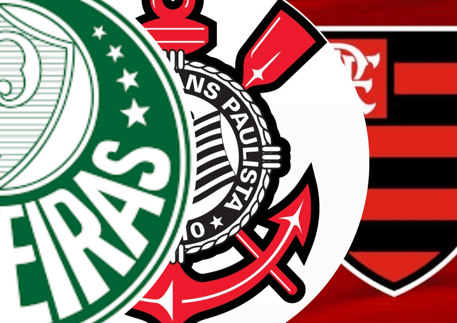 Palmeiras, Corinthians e Flamengo