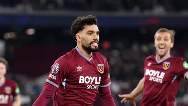 Paquetá comemora gol pelo West Ham. Foto: Julian Finney/Getty Images