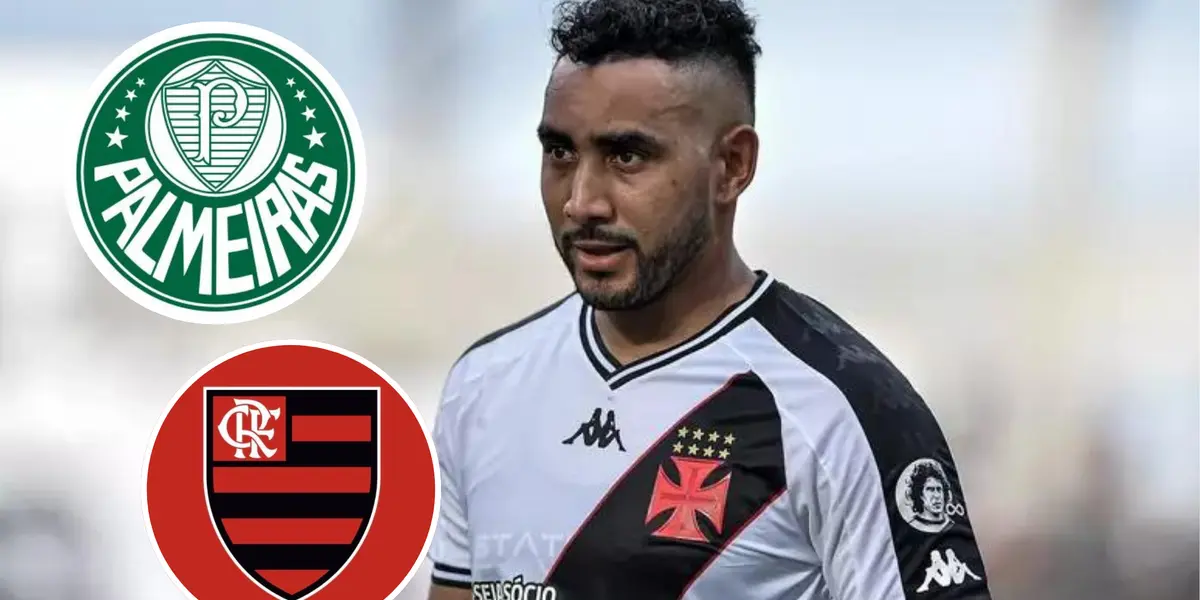 Payet, escudo do Palmeiras e do Flamengo