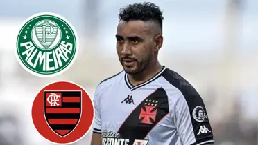 Payet, escudo do Palmeiras e do Flamengo