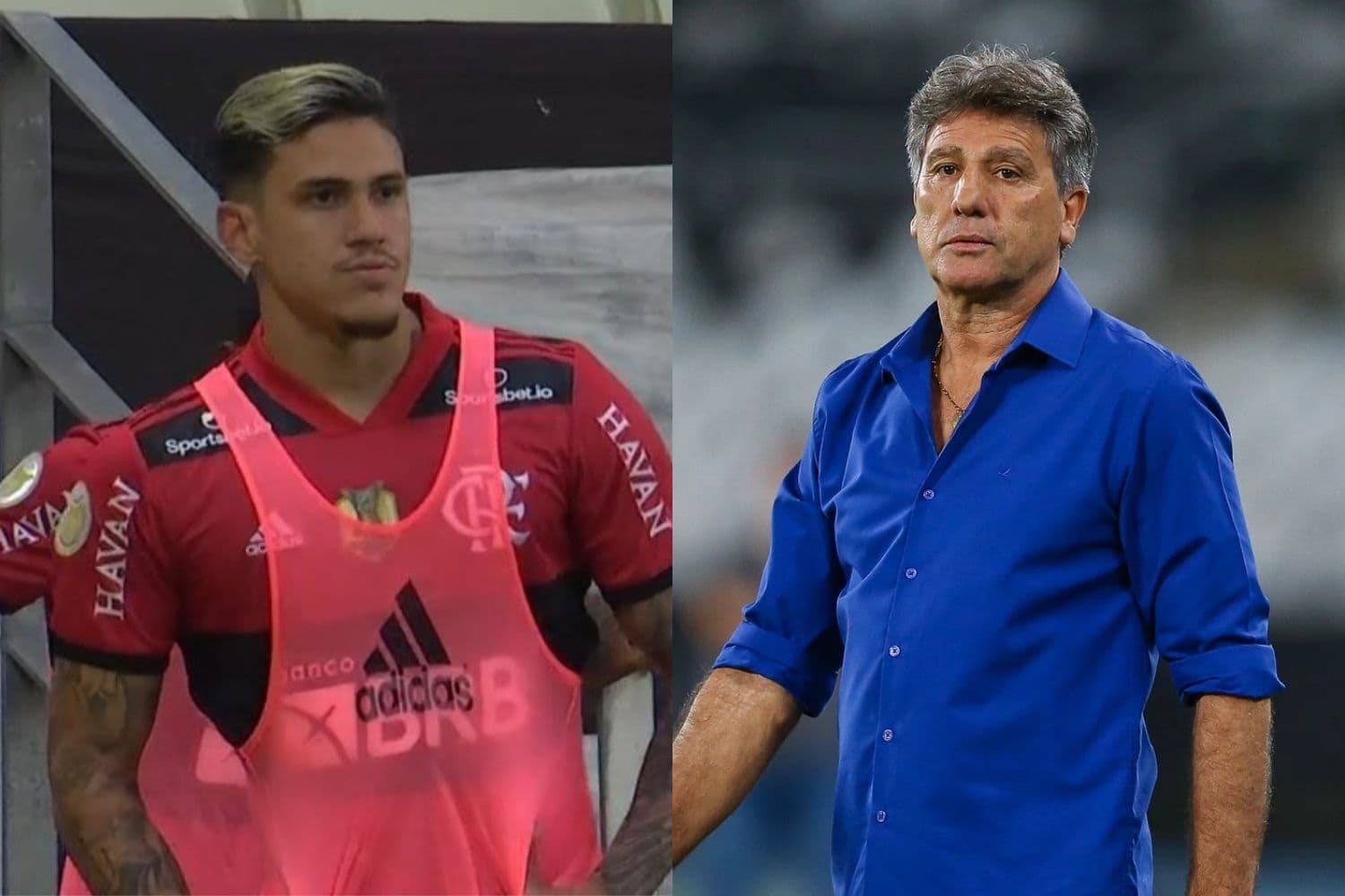 Pedro amargou o banco de reservas novamente e Renato Portaluppi saiu de si para justificar escolha e atacou comentarista