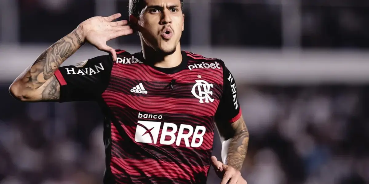Pedro, atacante do Flamengo. Foto: Ettore Chiereguini/AGIF